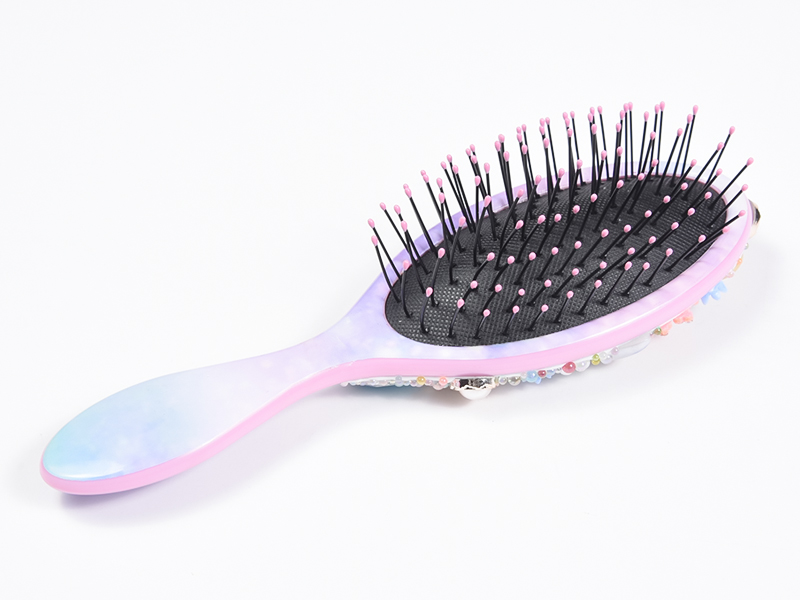 Jewelry Bling Oval Detangling Hair Brush