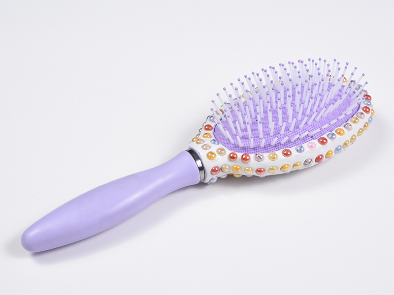 Jewelry Bling Oval Detangling Hair Brush