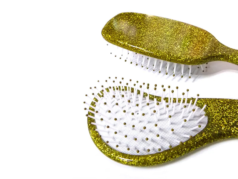 Comendi Glitter Cushion Hair Brush