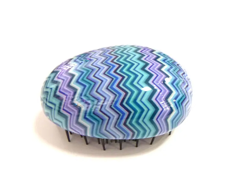 Kids Transparent Lavender Colored Detangler Egg Small Hair Peniculus