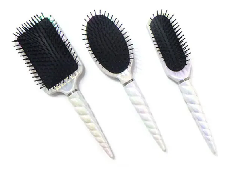 Pulvinar Hair Tractus Electroplated Hair Brush