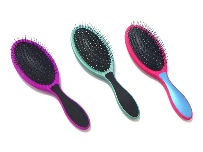 360 Tangle Multi Color Oval Black Wave Hair Peniculus Denman