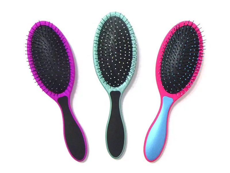360 Tangle Multi Color Oval Black Wave Hair Peniculus Denman