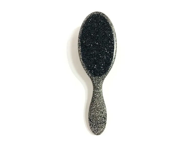 Jewelry Bling Oval Plastic Hair Peniculus Cum manubrio