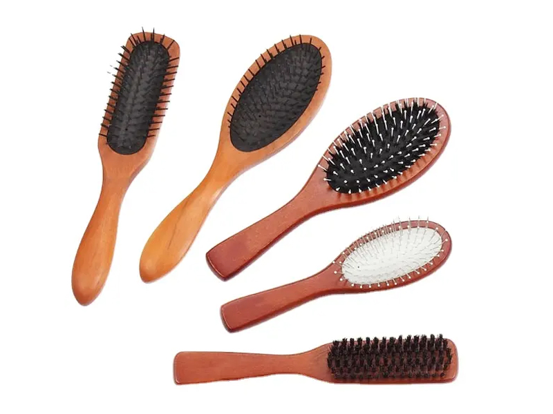 Cushion ligneus acus Hair Brush
