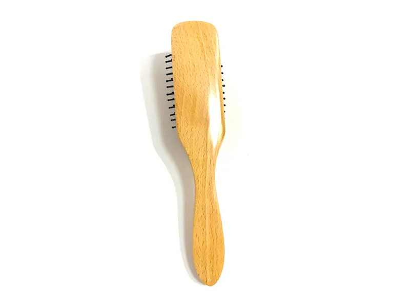 Natural Cushion Wooden Hair Brush